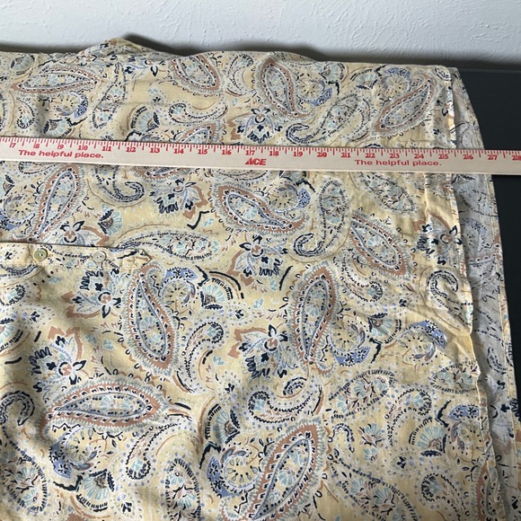 J.Jill Top Womens Sz L Paisley Print Button-Up Long Sleeve Collar Shirt Beige‎ - Picture 9 of 10